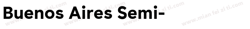 Buenos Aires Semi字体转换